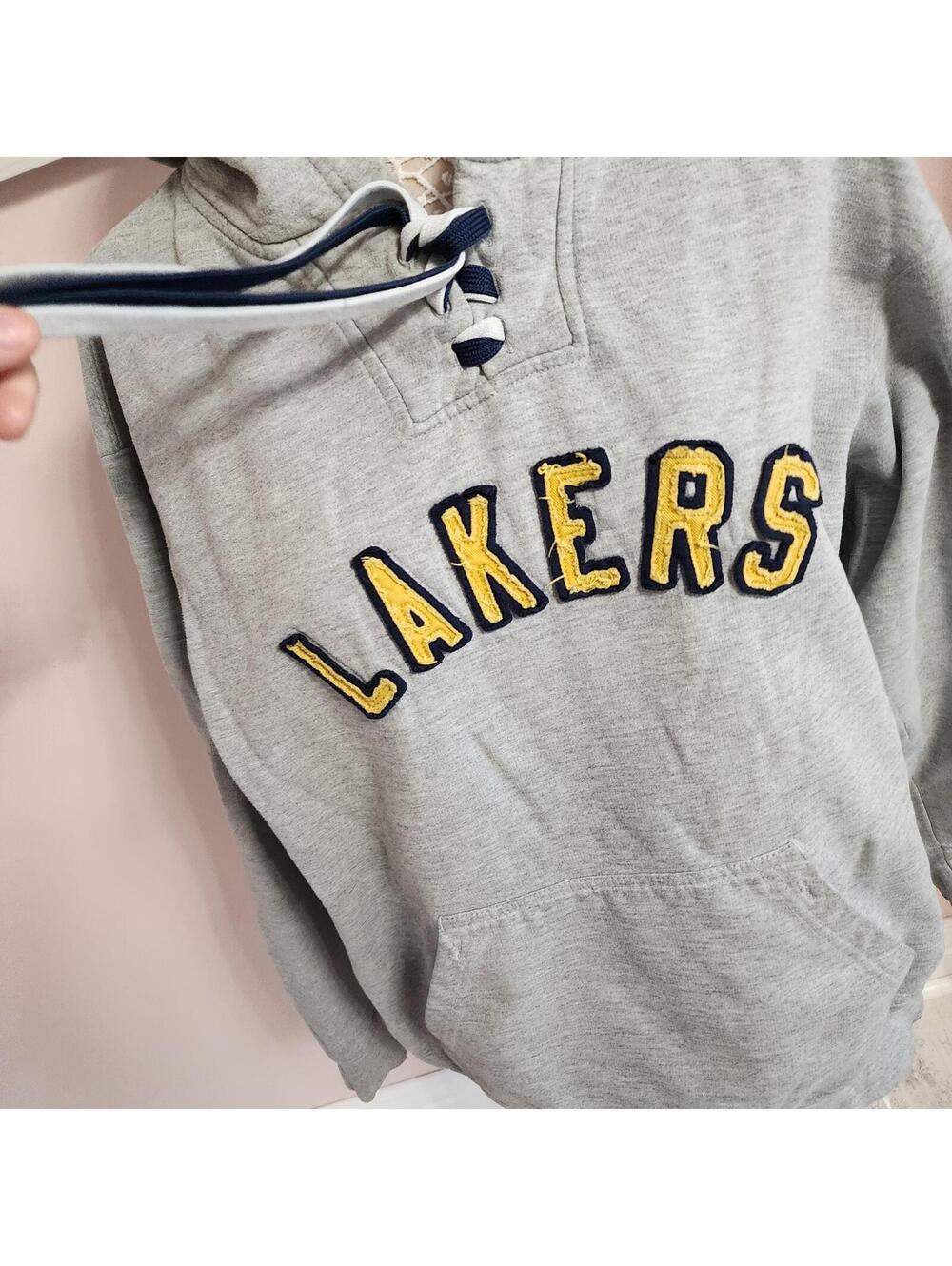 LA Lakers Gray Hoodie Sweatshirt XL – Excellent